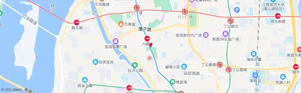 南昌三眼井街口_公交站地图_南昌公交_妙搜公交查询2025
