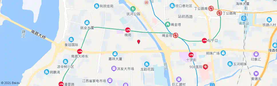 南昌桃苑路南口_公交站地图_南昌公交_妙搜公交查询2025
