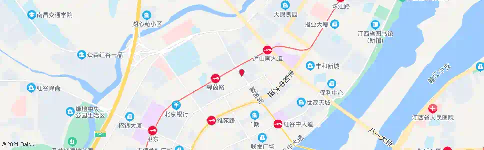 南昌公安红谷滩分局_公交站地图_南昌公交_妙搜公交查询2025