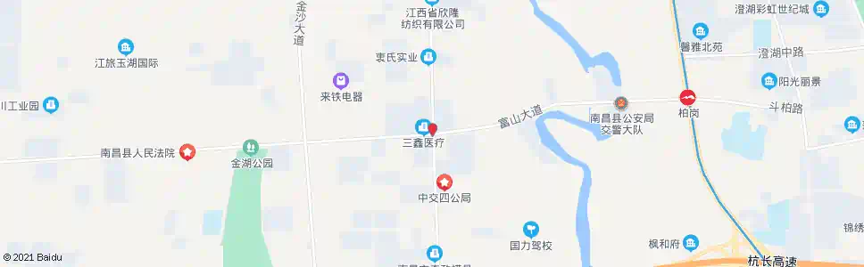 南昌富山大道口_公交站地图_南昌公交_妙搜公交查询2025