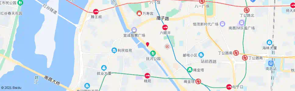南昌抚河桥东_公交站地图_南昌公交_妙搜公交查询2025