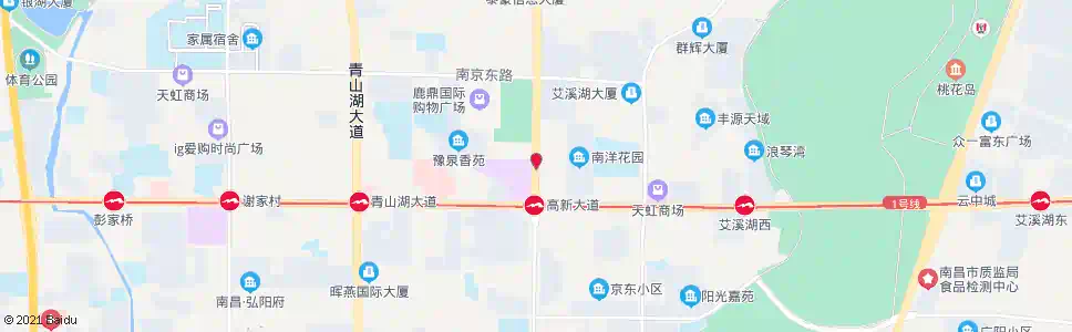 南昌高新北大道口_公交站地图_南昌公交_妙搜公交查询2025