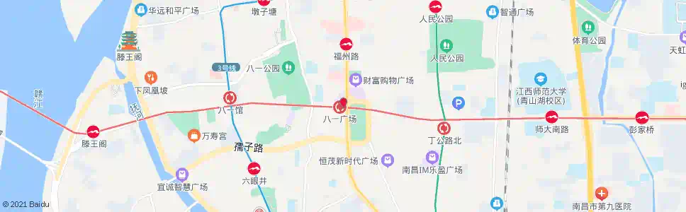 南昌八一广场(赣州银行)_公交站地图_南昌公交_妙搜公交查询2025