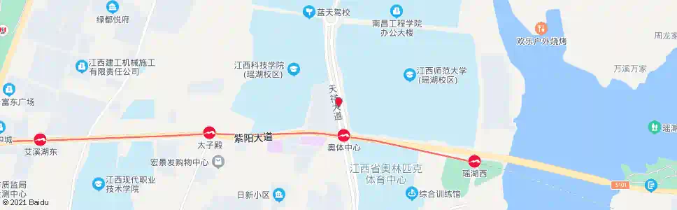 南昌师大二桥_公交站地图_南昌公交_妙搜公交查询2025