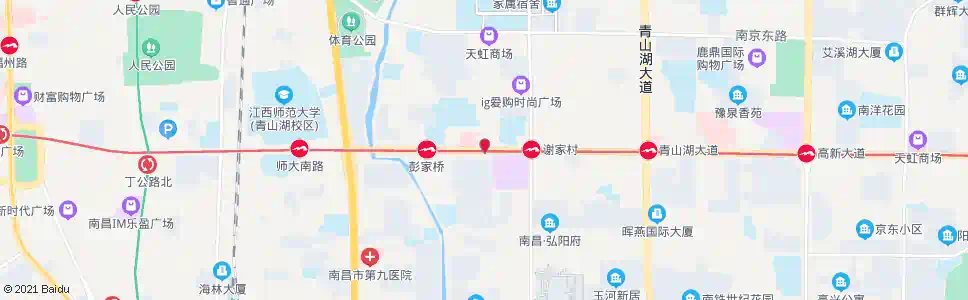 南昌江大南路南口_公交站地图_南昌公交_妙搜公交查询2025