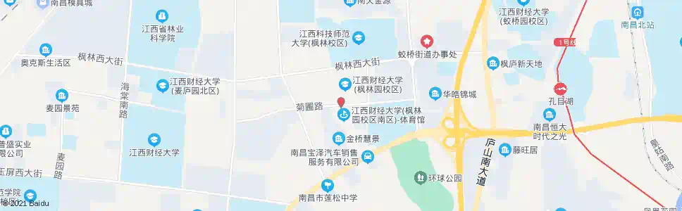 南昌财大枫林校区_公交站地图_南昌公交_妙搜公交查询2025