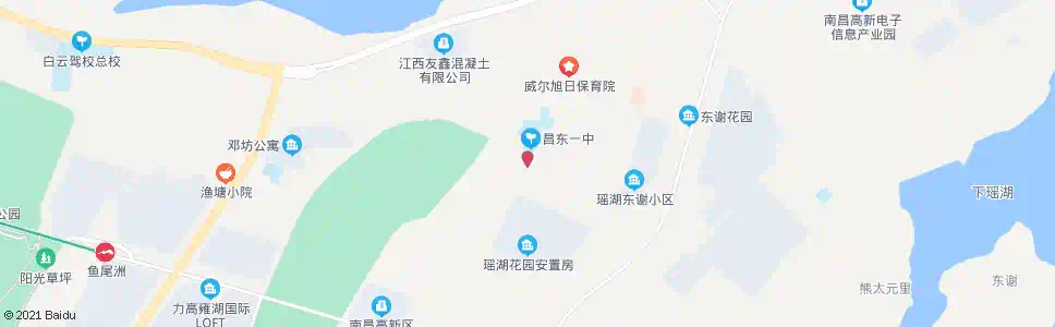 南昌昌东一中_公交站地图_南昌公交_妙搜公交查询2025