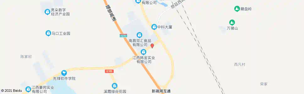 南昌江西晶大公司_公交站地图_南昌公交_妙搜公交查询2025