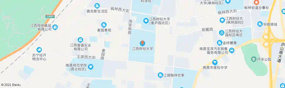 南昌财大麦庐校区_公交站地图_南昌公交_妙搜公交查询2025