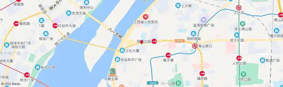南昌八一桥(下正街)_公交站地图_南昌公交_妙搜公交查询2025