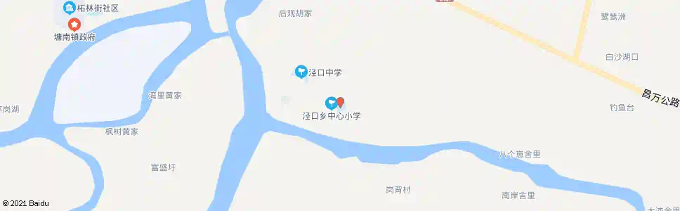 南昌泾口中心小学_公交站地图_南昌公交_妙搜公交查询2025