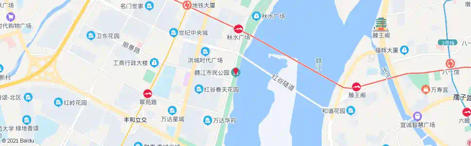 南昌赣江市民公园_公交站地图_南昌公交_妙搜公交查询2025