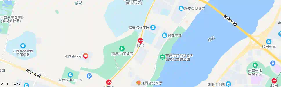 南昌岭北一路口_公交站地图_南昌公交_妙搜公交查询2025
