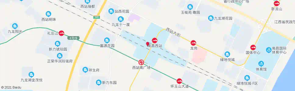 南昌火车站西_公交站地图_南昌公交_妙搜公交查询2025