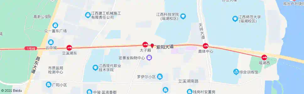 南昌紫阳大道口_公交站地图_南昌公交_妙搜公交查询2025
