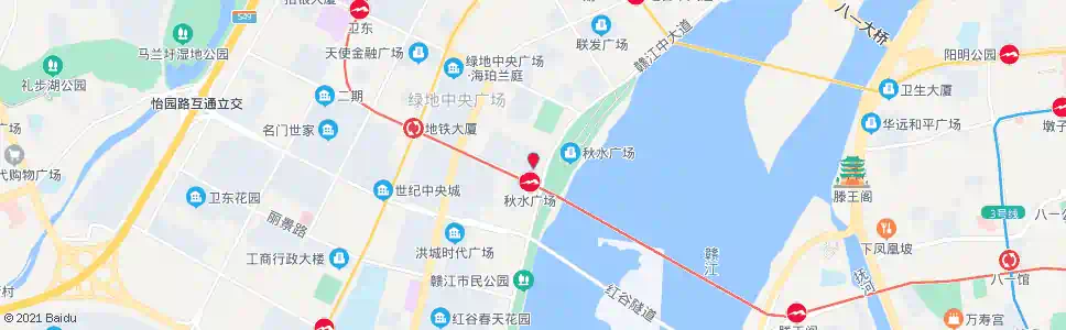 南昌江西泰耐克大酒店_公交站地图_南昌公交_妙搜公交查询2025