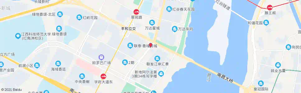 南昌红谷南大道北口_公交站地图_南昌公交_妙搜公交查询2025
