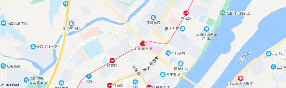 南昌庐山南大道站_公交站地图_南昌公交_妙搜公交查询2025