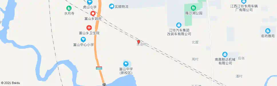 南昌富山星光村_公交站地图_南昌公交_妙搜公交查询2025
