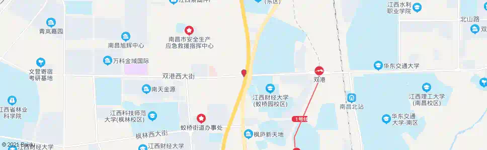 南昌双港西大街口_公交站地图_南昌公交_妙搜公交查询2025