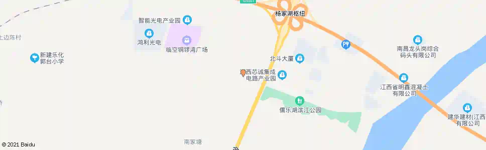 南昌儒乐湖大街立交西_公交站地图_南昌公交_妙搜公交查询2025