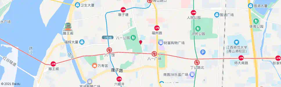 南昌八一公园东门_公交站地图_南昌公交_妙搜公交查询2025