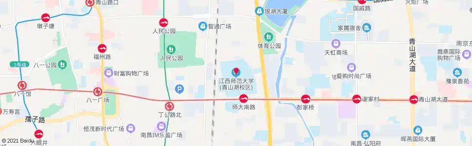 南昌江西师大_公交站地图_南昌公交_妙搜公交查询2025