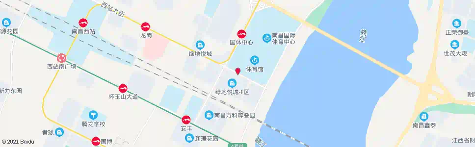 南昌九洲大街东口_公交站地图_南昌公交_妙搜公交查询2025