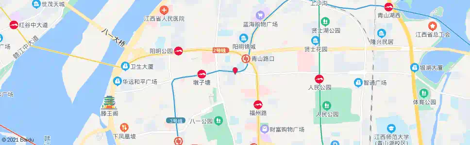 南昌叠山路东口(兴业银行)_公交站地图_南昌公交_妙搜公交查询2025