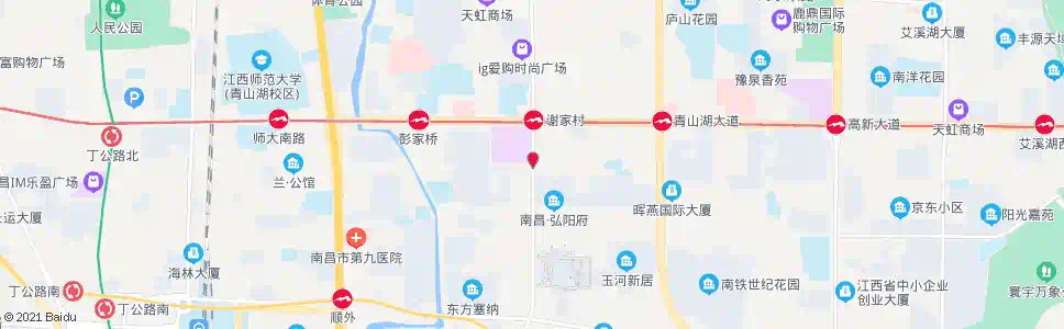 南昌谢家村南_公交站地图_南昌公交_妙搜公交查询2025
