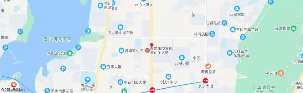 南昌青山湖交警大队_公交站地图_南昌公交_妙搜公交查询2025