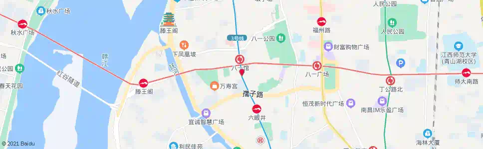 南昌瓦子角1站_公交站地图_南昌公交_妙搜公交查询2025