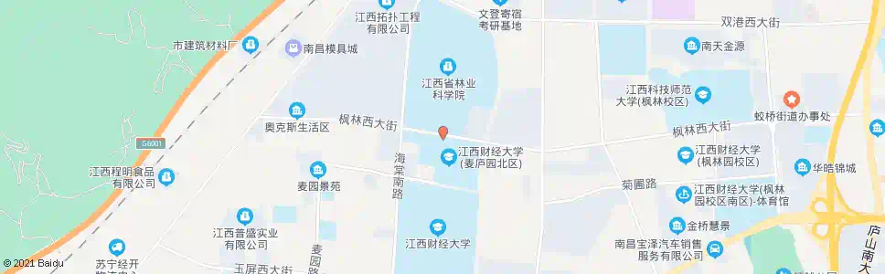 南昌财大麦园门口_公交站地图_南昌公交_妙搜公交查询2025