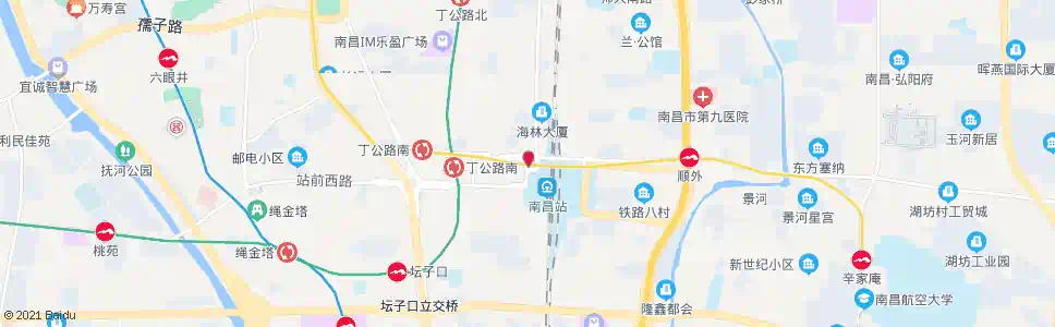 南昌火车站(西广场北公交站)_公交站地图_南昌公交_妙搜公交查询2025