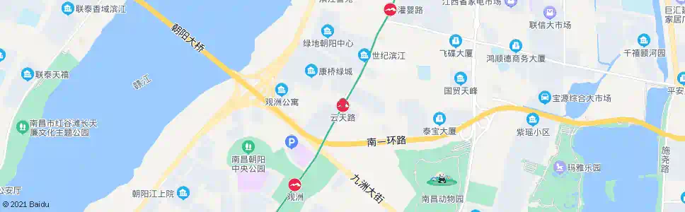 南昌云天路_公交站地图_南昌公交_妙搜公交查询2025