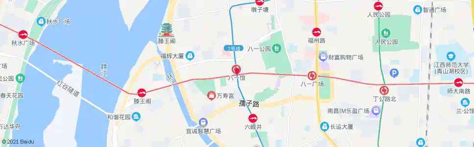 南昌象山北路口_公交站地图_南昌公交_妙搜公交查询2025