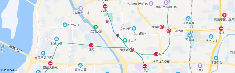 南昌象山南路口_公交站地图_南昌公交_妙搜公交查询2025