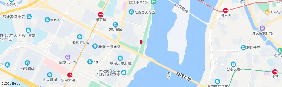 南昌赣江中大道南口_公交站地图_南昌公交_妙搜公交查询2025