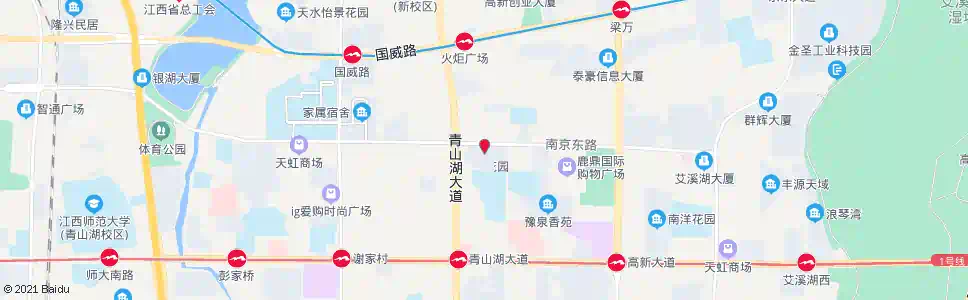 南昌庐山花园_公交站地图_南昌公交_妙搜公交查询2025