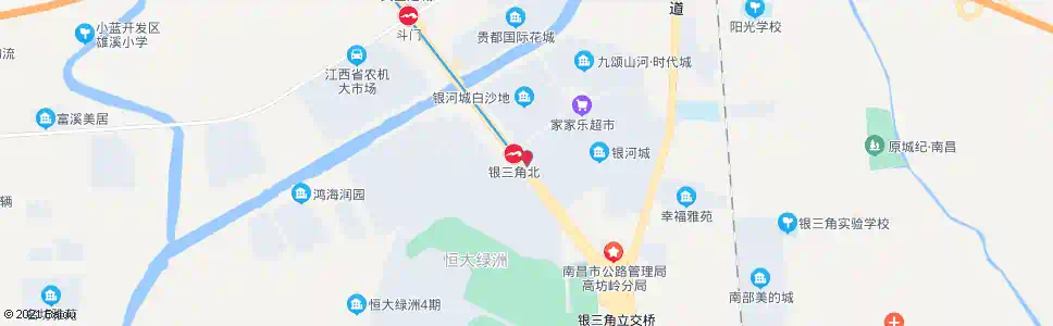 南昌银三角北口_公交站地图_南昌公交_妙搜公交查询2025