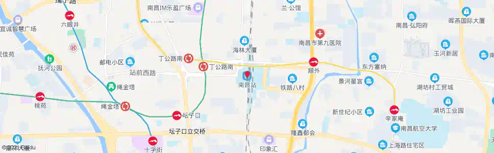 南昌城南路口_公交站地图_南昌公交_妙搜公交查询2025