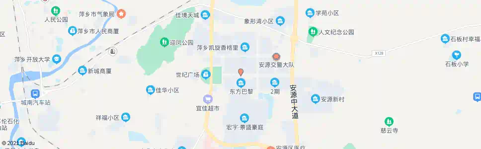 萍乡东方巴黎_公交站地图_萍乡公交_妙搜公交查询2025