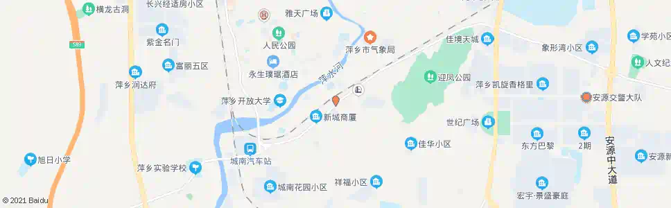 萍乡余家祠_公交站地图_萍乡公交_妙搜公交查询2025