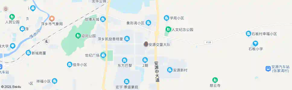 萍乡安源交警大队_公交站地图_萍乡公交_妙搜公交查询2025