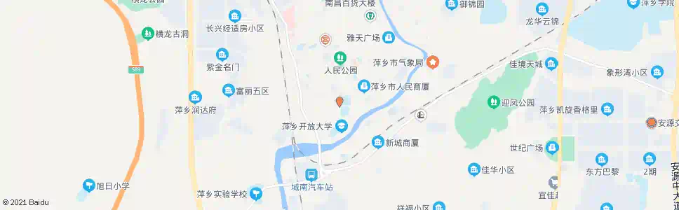 萍乡萍乡二中_公交站地图_萍乡公交_妙搜公交查询2025