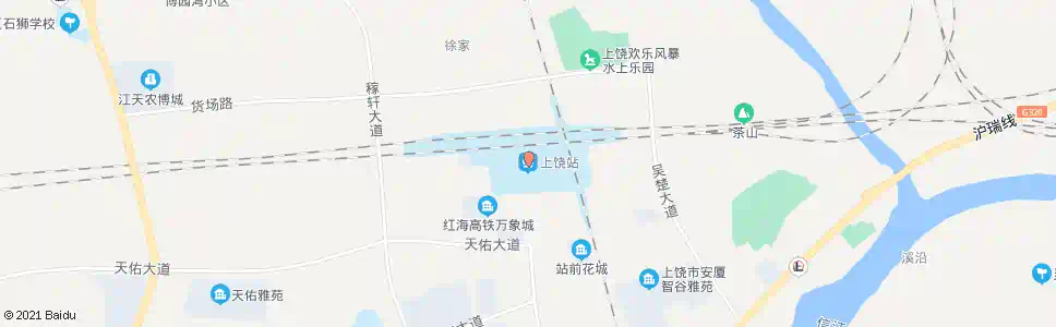 上饶老火车站_公交站地图_上饶公交_妙搜公交查询2025