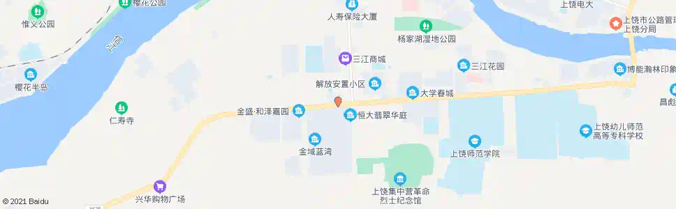 上饶世纪花园_公交站地图_上饶公交_妙搜公交查询2025