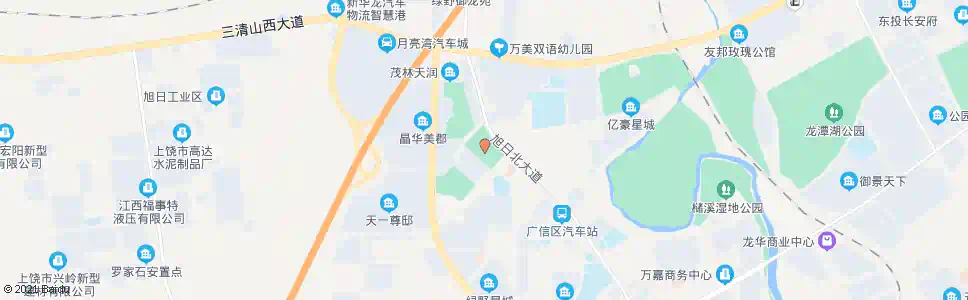 上饶旭日广场_公交站地图_上饶公交_妙搜公交查询2025