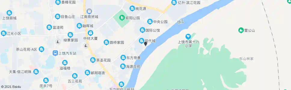 上饶现代城南_公交站地图_上饶公交_妙搜公交查询2025