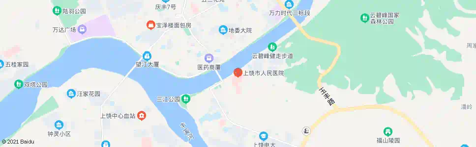 上饶上饶市人民医院_公交站地图_上饶公交_妙搜公交查询2025